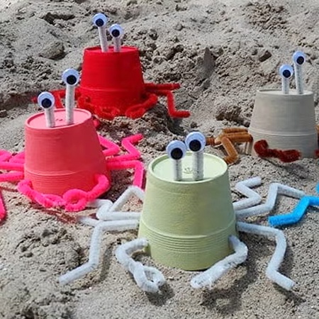 Art with Paper Cup and Straws