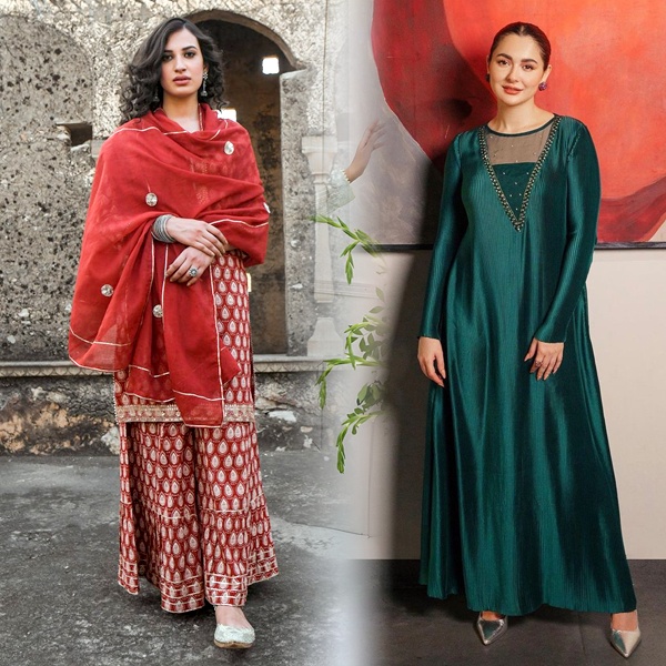 Embellished juttis and clutch accessories complementing traditional Christmas outfits