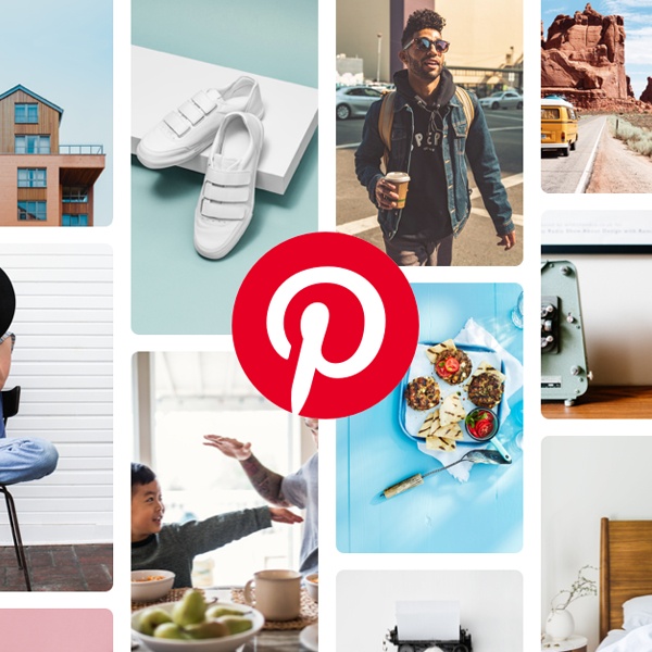 Fashion designer browsing Pinterest fashion boards on laptop for style inspiration and trend research