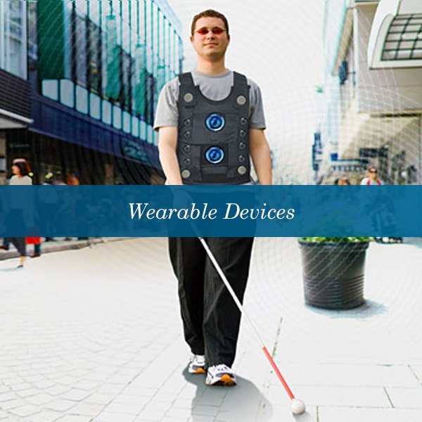 Wearable assistive devices and technology including smart glasses and haptic feedback systems for visually challenged users Wearable assistive devices and technology including smart glasses and haptic feedback systems for visually challenged users