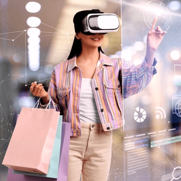 Augmented reality AR technology enabling virtual try-on shopping experience for fashion Augmented reality AR technology enabling virtual try-on shopping experience for fashion