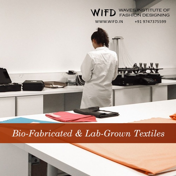 Bio-fabricated mushroom leather and lab-grown textiles showcasing innovative sustainable material alternatives