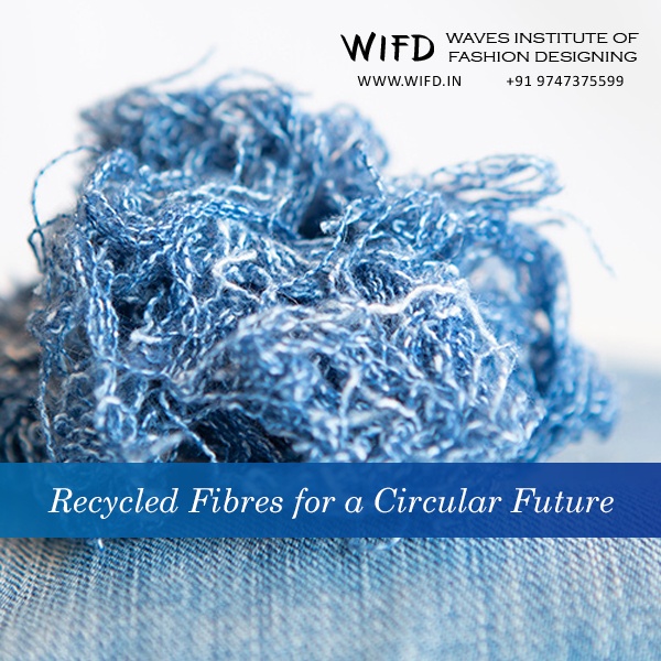 Recycled polyester and wool fibers demonstrating circular fashion economy and sustainable textile recycling processes