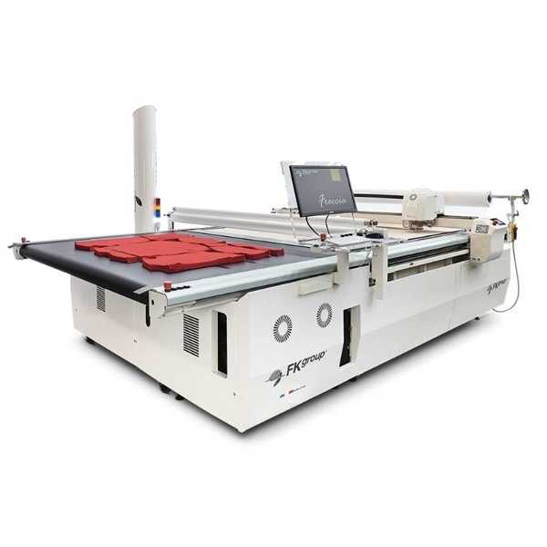 Behind-the-scenes fashion industry supply chain featuring automated cutting machines smart logistics nearshoring on-demand manufacturing and ethical production systems reducing waste and transportation emissions