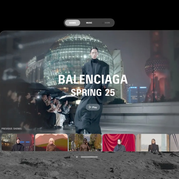 Balenciaga luxury fashion brand pioneering virtual fashion shows with AI-driven design tools digital avatars and immersive digital environments inspiring global designers to experiment with technology