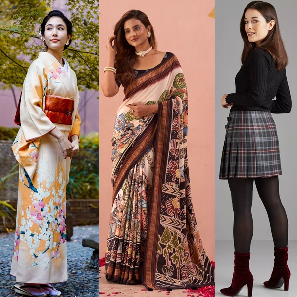 Traditional cultural garments showcasing heritage and identity including Japanese kimono Indian saree and Scottish kilts reflecting centuries of tradition craftsmanship and community values inspiring global fashion designers Traditional cultural garments showcasing heritage and identity including Japanese kimono Indian saree and Scottish kilts reflecting centuries of tradition craftsmanship and community values inspiring global fashion designers