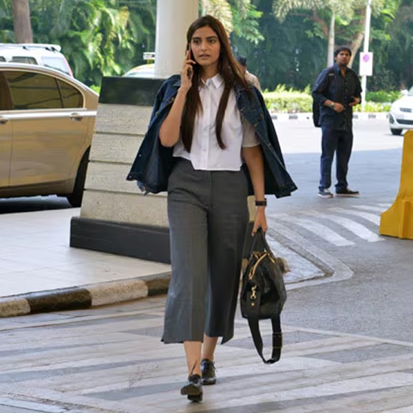 Sonam Kapoor Mumbai airport fashion looks demonstrating paparazzi culture and celebrity street style as major influencers in casual wear trends inspiring comfortable jeans, kurtas and effortless styling