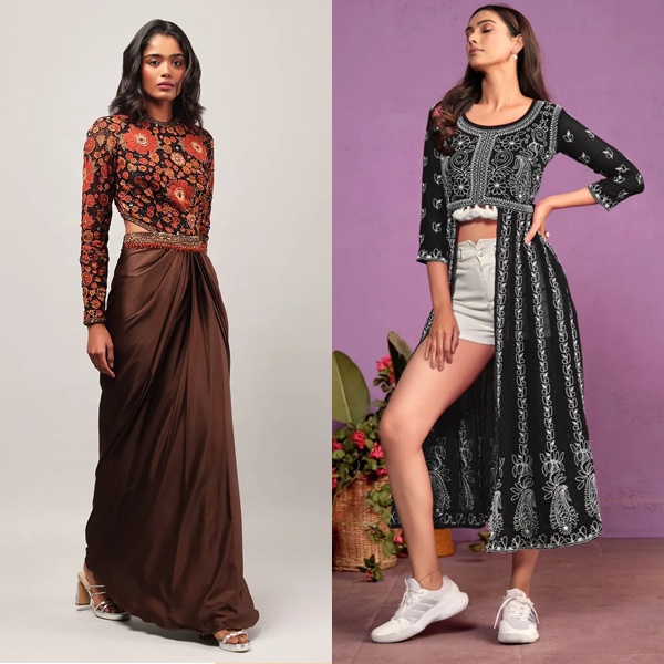 Western Silhouettes Meet Indian Textures