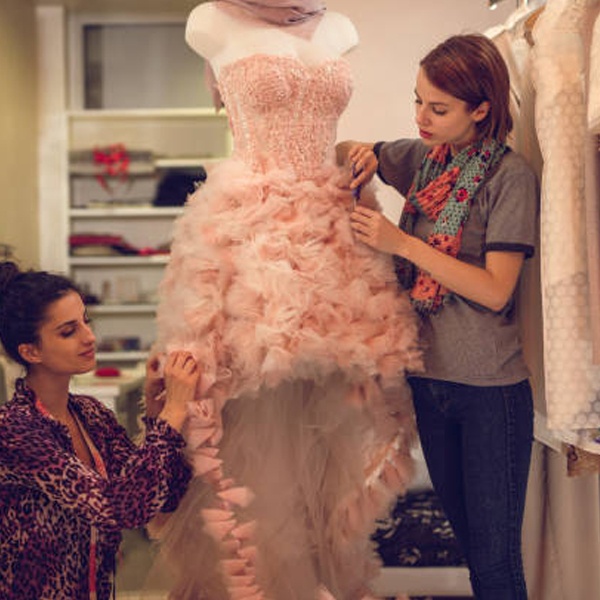 Professional fashion presentation and styling of completed garments ready for portfolio, runway or fashion show display Professional fashion presentation and styling of completed garments ready for portfolio, runway or fashion show display
