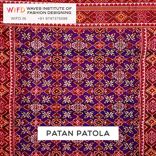 Patan Patola double ikat silk from Gujarat with precise geometric patterns and traditional motifs Patan Patola double ikat silk from Gujarat with precise geometric patterns and traditional motifs