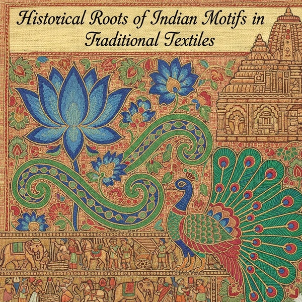 Historical evolution of Indian textile motifs from Indus Valley civilization to Mughal era