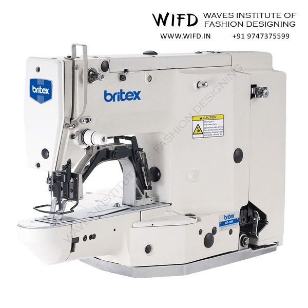 Industrial bar tack machine for reinforcing pocket edges, belt loops and stress points in garment construction
