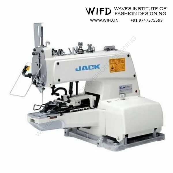 Specialized industrial button attaching machine for automated button stitching with adjustable settings for multiple button sizes