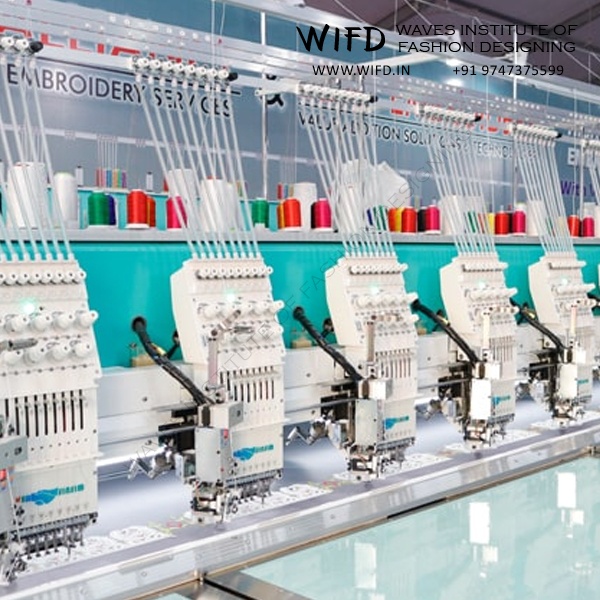 Computerized industrial embroidery machine with built-in designs, memory storage and USB connectivity for custom patterns