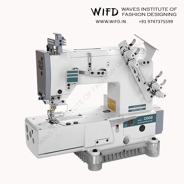 Picoting industrial sewing machine for creating decorative picot edges with small loops and scallops on lingerie, handkerchiefs and home textiles
