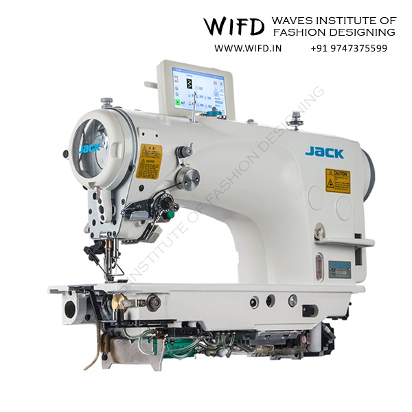 Industrial zigzag sewing machine for elastic attachment in underwear and bra production with durable triple zigzag stitching