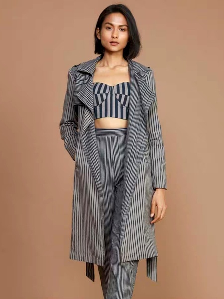 Striped Suit with Edge