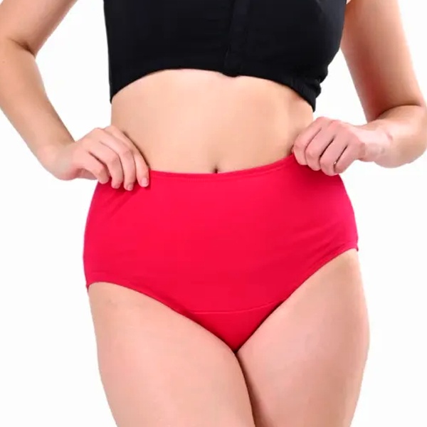 High-waist panties with vintage-inspired style offering tummy control and comfortable shaping