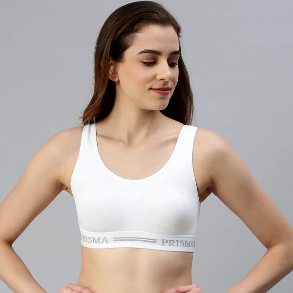 Sports bra with high-impact support reducing bounce during exercise and workout activities