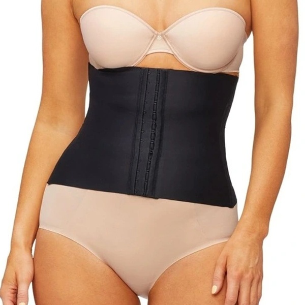 Waist cincher shapewear narrowing midsection with firm control for defined hourglass shape under clothing