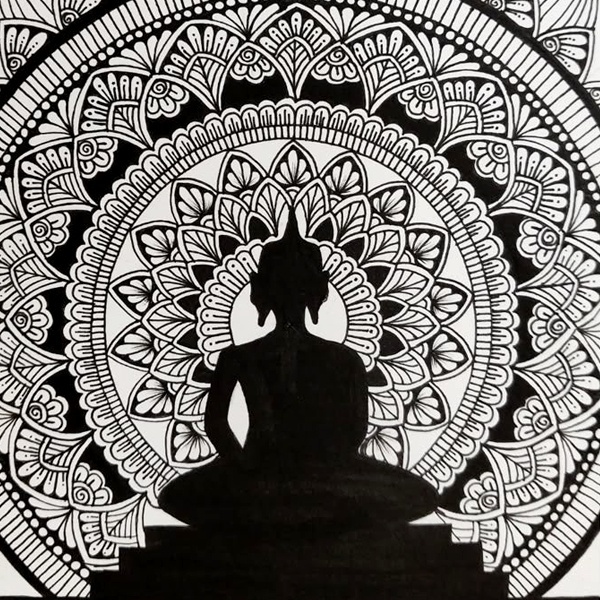 Healing and meditation mandala for therapeutic stress relief and mindfulness practice Healing and meditation mandala for therapeutic stress relief and mindfulness practice