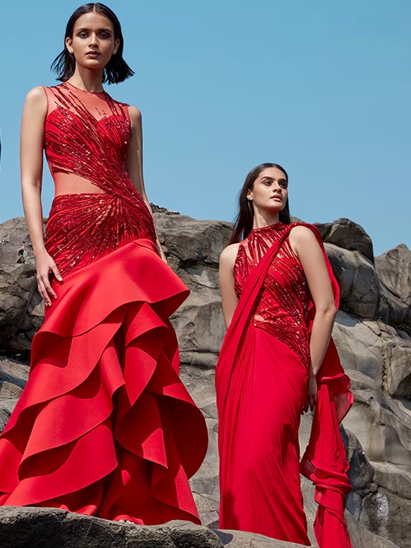 Modern Indian fusion fashion gaining global acceptance on international runways and red carpets