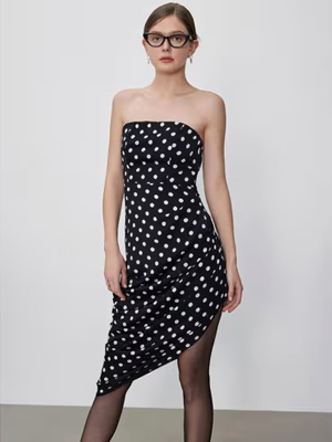 Chic Polka Dot Tube Dress Chic Polka Dot Tube Dress