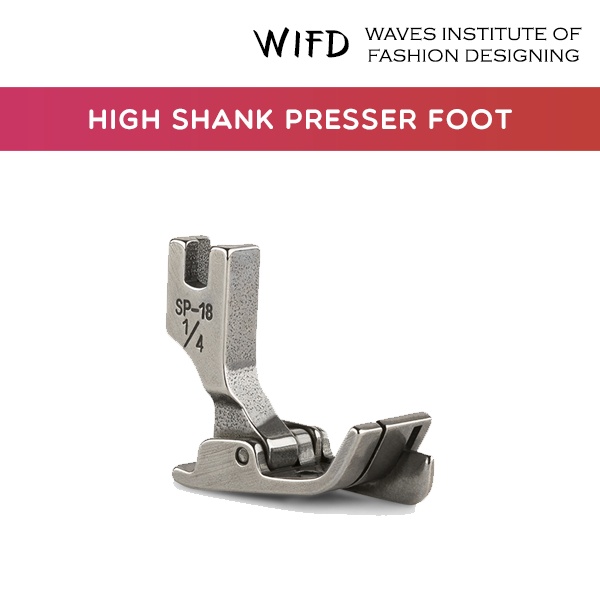 High shank presser foot for industrial and heavy-duty sewing machines