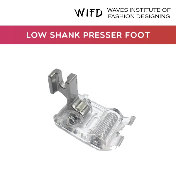 Low shank presser foot attachment for domestic sewing machines like Singer, Brother and Usha
