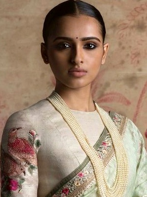 High Neck Blouse with Embroidery High Neck Blouse with Embroidery