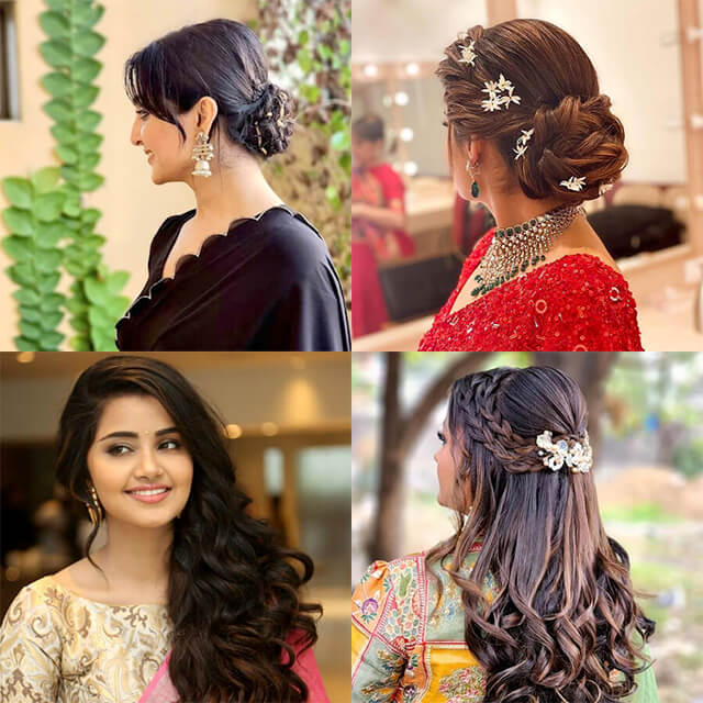 Hairstyles to enhance your Saree Look