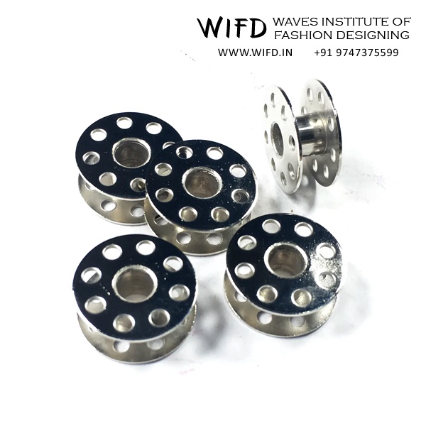 Bobbin - small plastic or metal spool holding lower thread for stitch formation