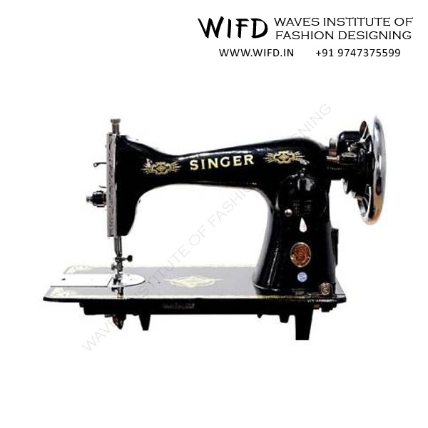 Head section of sewing machine showing upper mechanism and arm assembly