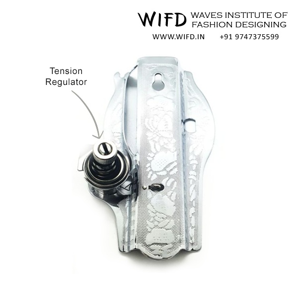 Tension regulator with discs controlling upper thread tension for quality stitching