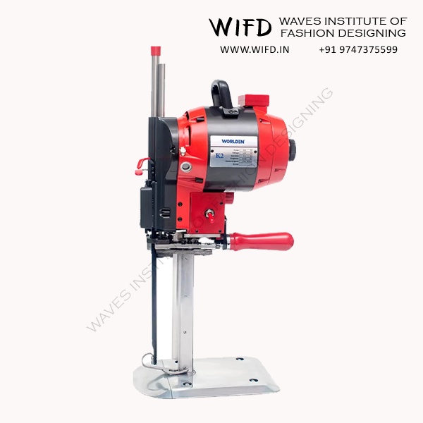 Electric fabric cutter powered tool for slicing through thick or multiple fabric layers quickly and efficiently