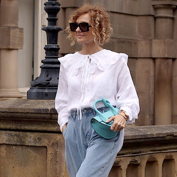 Statement Collar White Top - Spring 2026 Novel Neckline Trend for Women