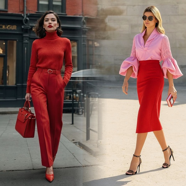 Valentine's Day outfit styling guide for different body types showing flattering silhouettes