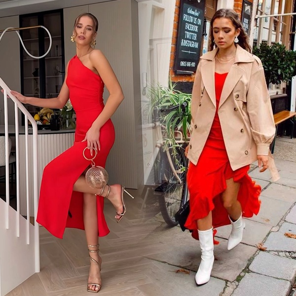 Valentine's Day footwear options including heels, flats and sandals with outfit coordination tips