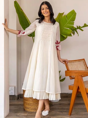 Smocked Perfection in Off-White Smocked Perfection in Off-White